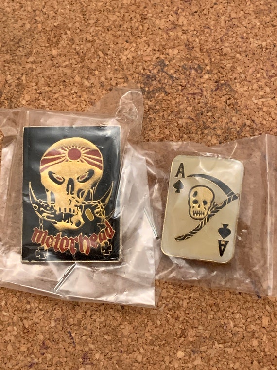 LEMMY MOTORHEAD ACE OF SPADES SKULL HEAVY METAL MUSIC ROCK BAND PIN BADGE SALE