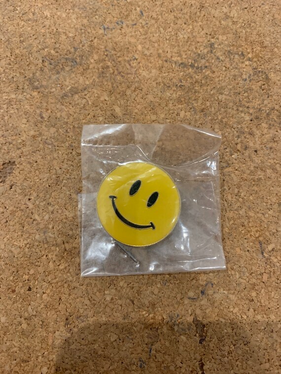 Acid House Smiley Face Rave Music Vibrage 1990s New Rare Pin Etsy