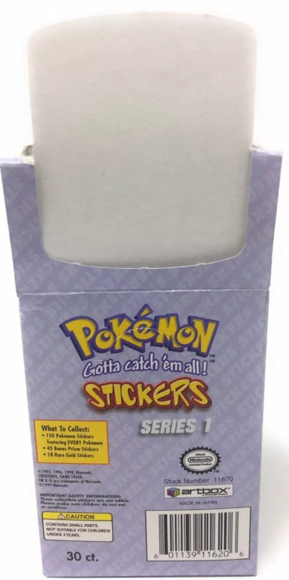 30 packs Pokemon Series 1 1999 Sticker Booster Box Retail Display Box Sealed