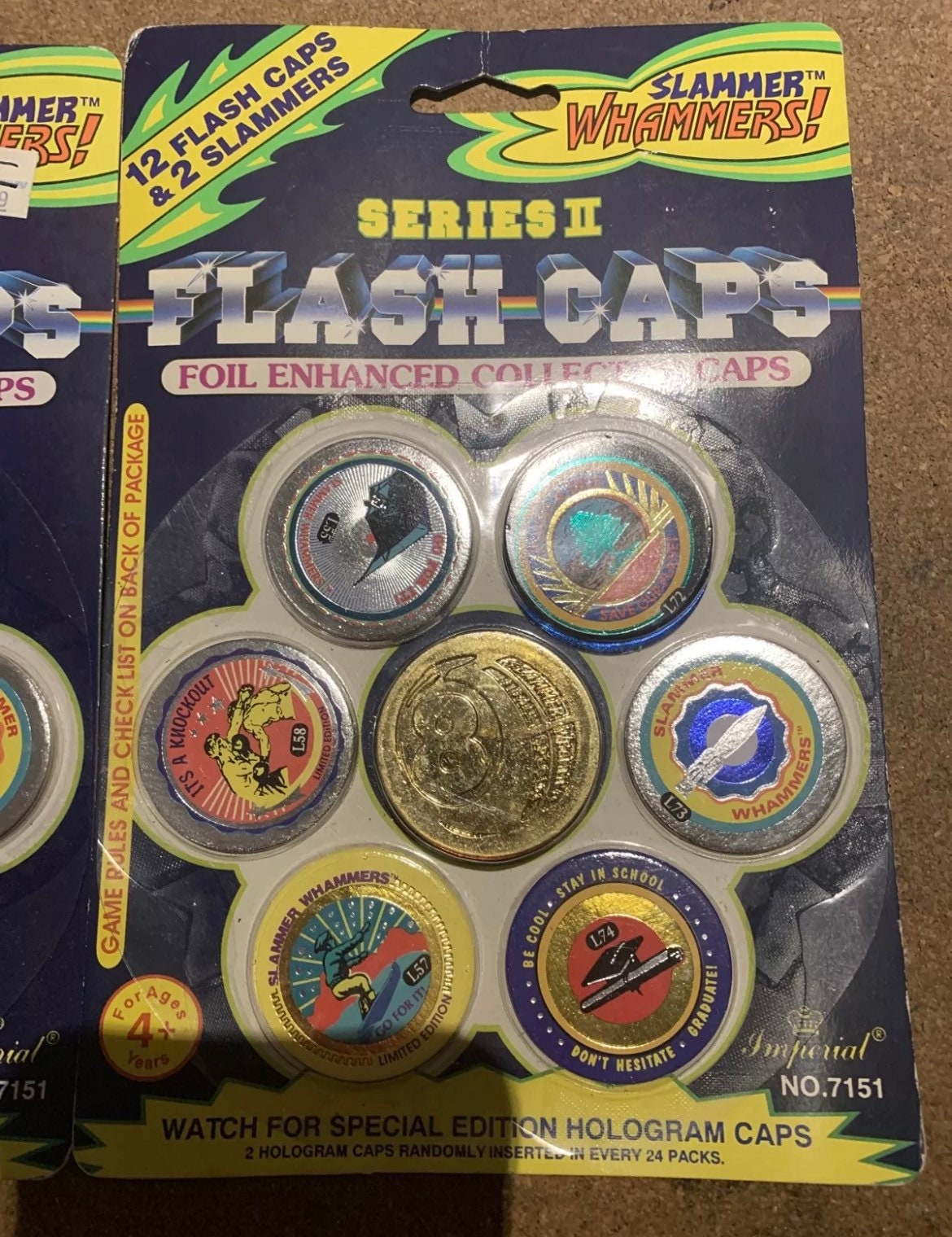 2 Slammer Whammers Series II Flash Caps 12 Caps 2 Slammers Etsy