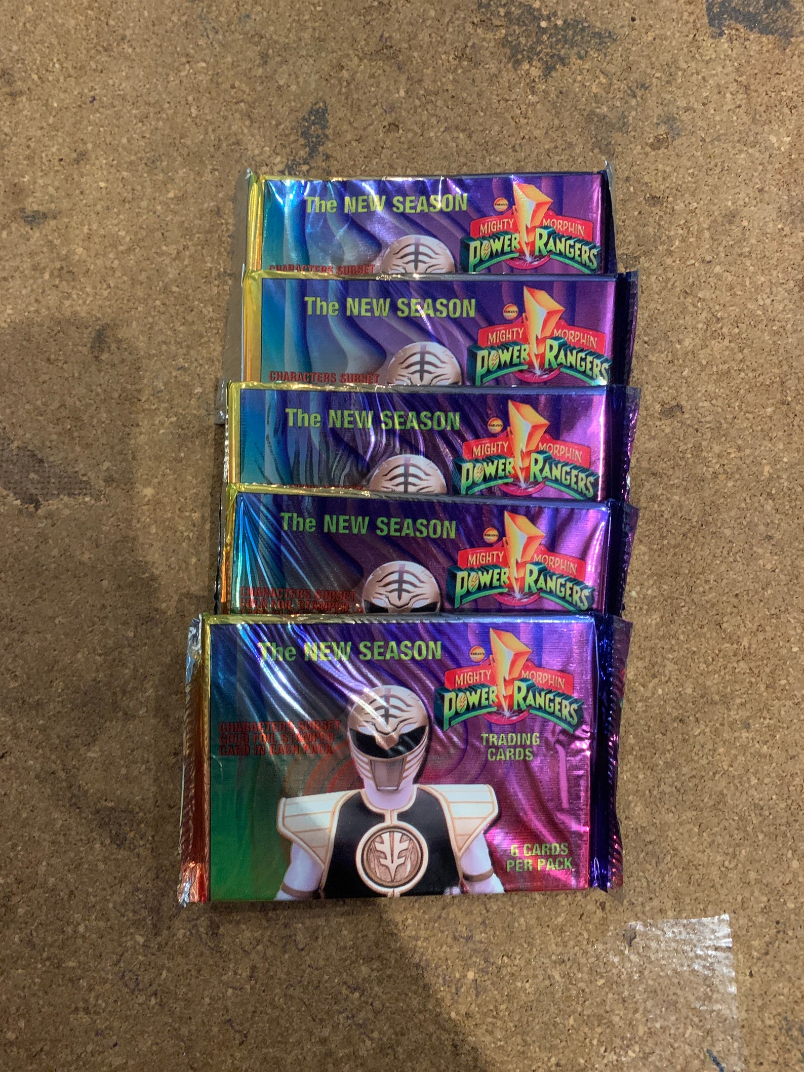 Mighty Morphin Power Rangers MMPR 1995 Trading Cards 5 Packs Etsy