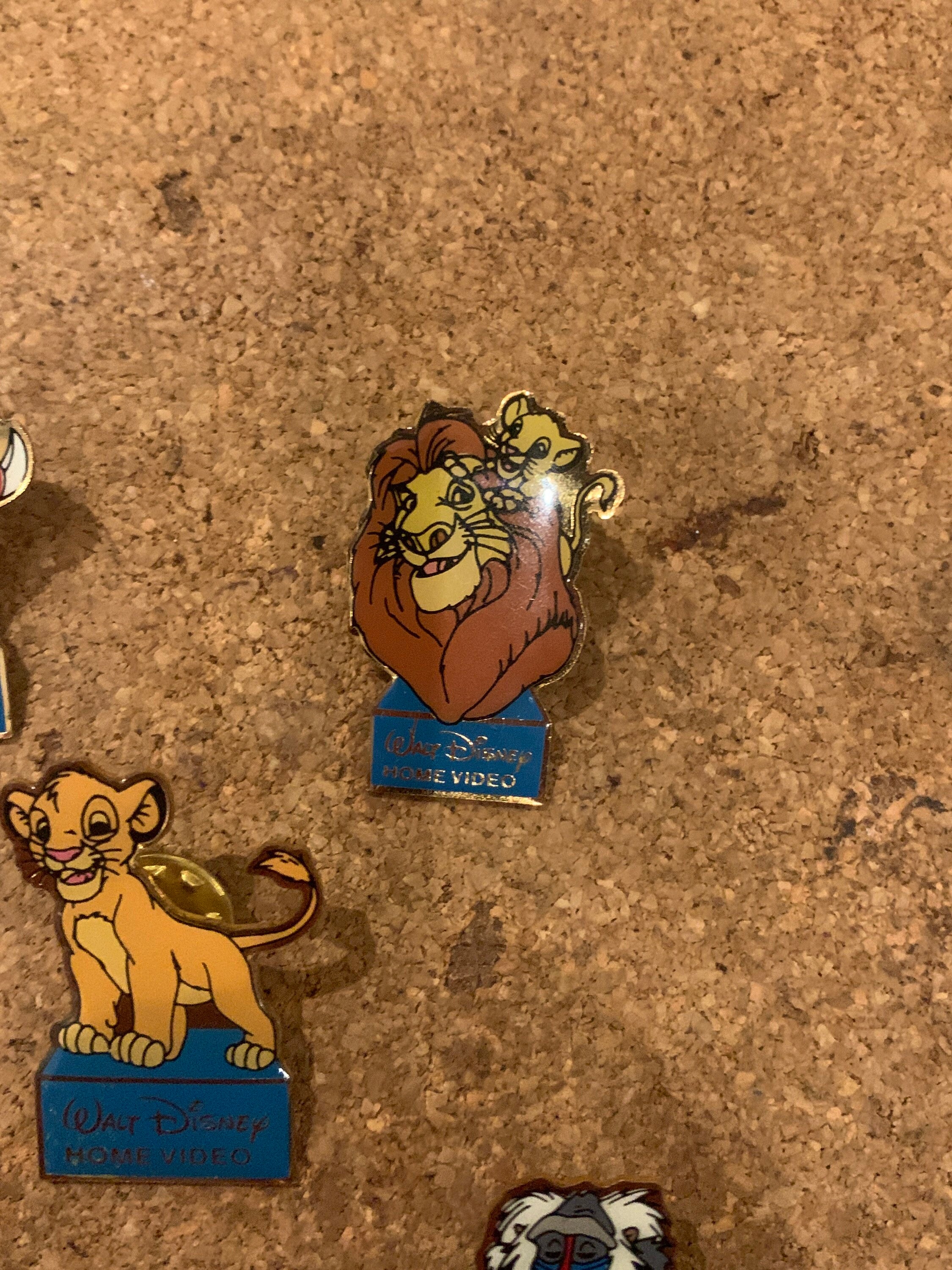 Walt Disney home video THE LION KING Pin Badges Animals Etsy