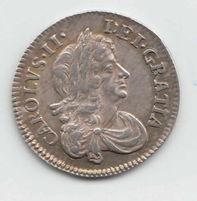 Image of 1676 Silver Threepence 3D Charles Ii Coin