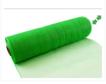 Apple green Deco Mesh 25cm, deco mesh 25cm, deco mesh roll