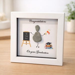 Graduation pebble art, Graduation framed art, pebble art graduation , value frames,graduation gift,graduation