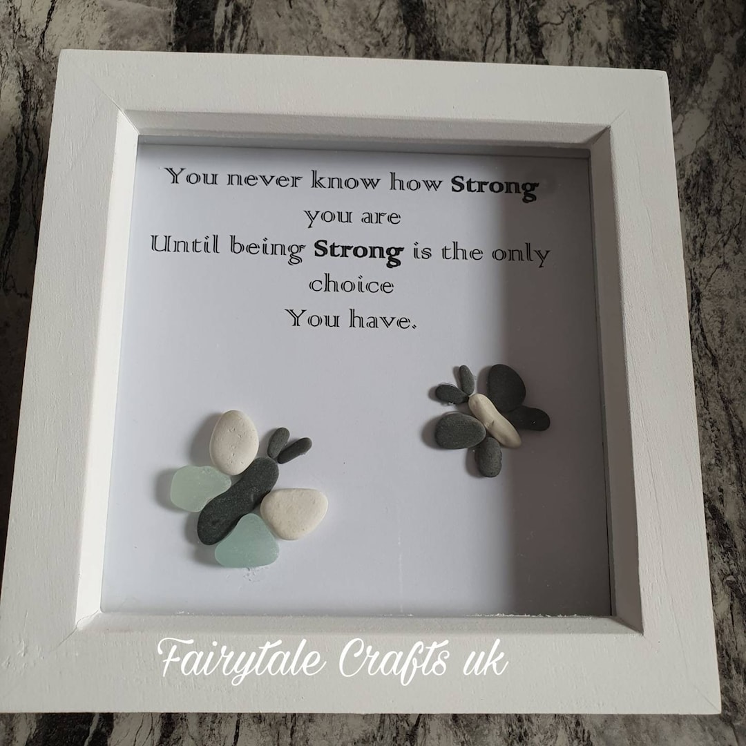 Pebble Art, Pebble Picture, Life Quote, Butterfly, Butterfly Picture