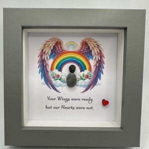 your wings were ready but our hearts were not, sympathy gift, bereavement gift, sympathy card, angel gift, guardian angel, bereavement