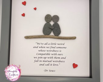 Pebble art Dr Seuss, pebble art friends, pebble art, personalised gift