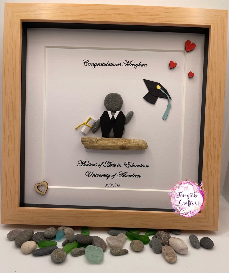 Pebble Art Pebble Art Graduation Graduation Gift - Etsy