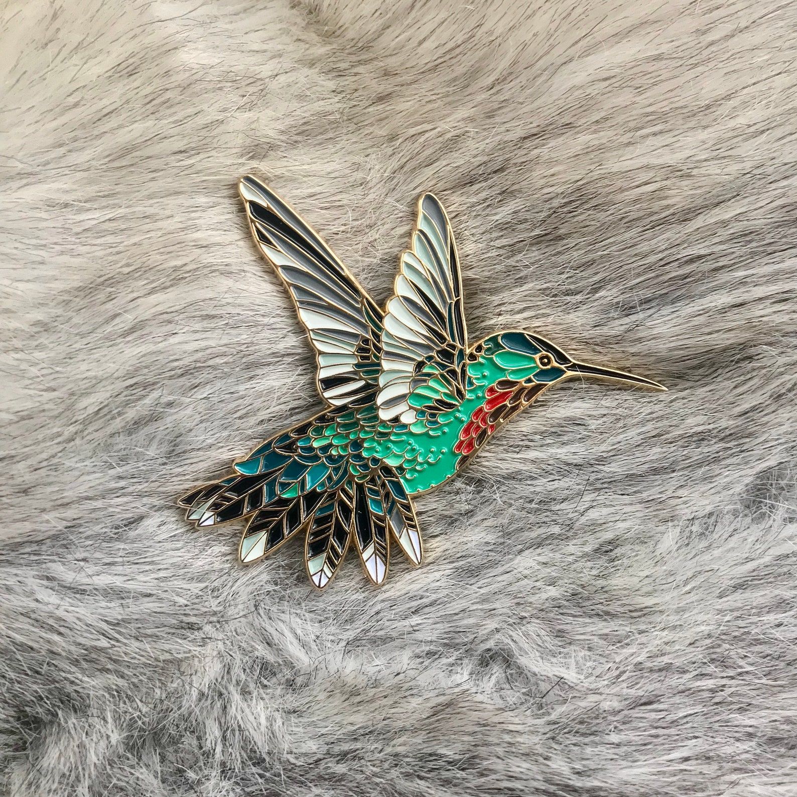 Hummingbird Pin Etsy