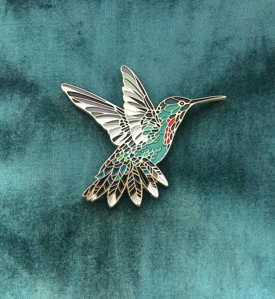 Hummingbird Pin Etsy