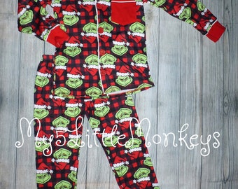 Uncle Jam Im So Cute Even Grinch Christmas Youth Kids Pajamas T-Shirt Uncle Jam Im So Cute Even Grinch Christmas Youth Kids Pajamas T-Shirt