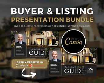 Real Estate Presentation Bundle: Buyer & Listing Canva Templates (Digital Download)