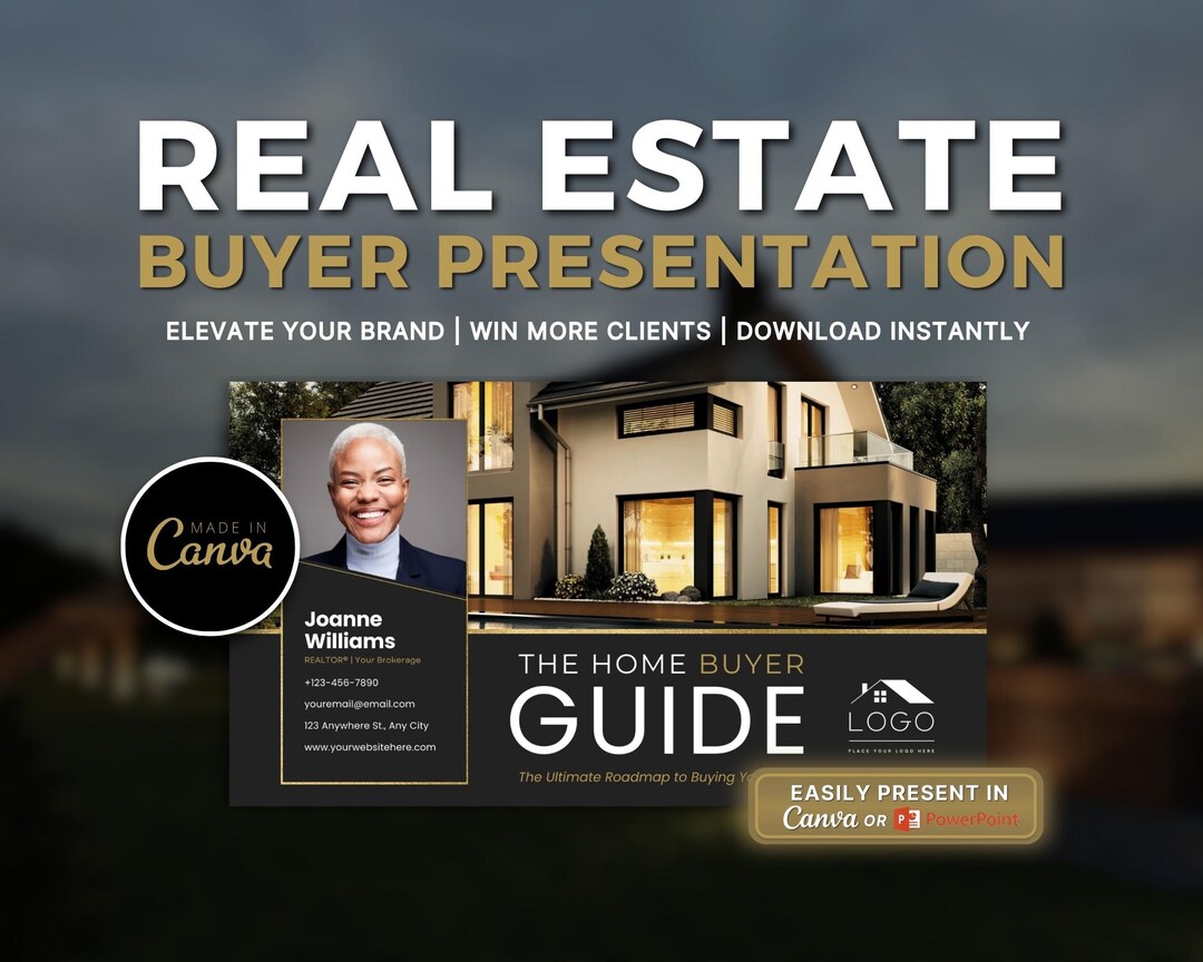 Real Estate Buyer Presentation: Canva Template (instant Download) - Etsy