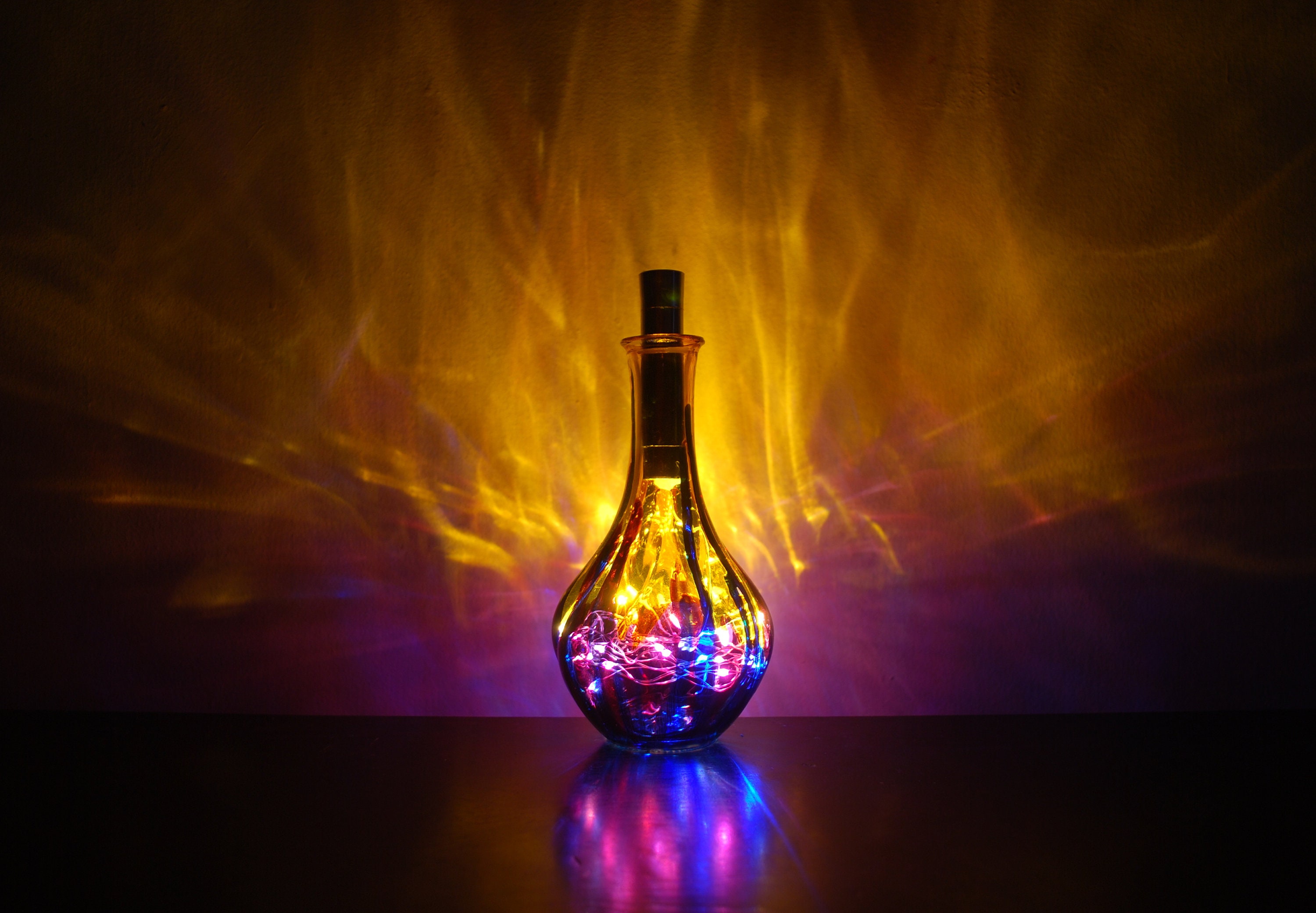 Unique night light Fairy lights Bedside Lamp Mood lighting Etsy