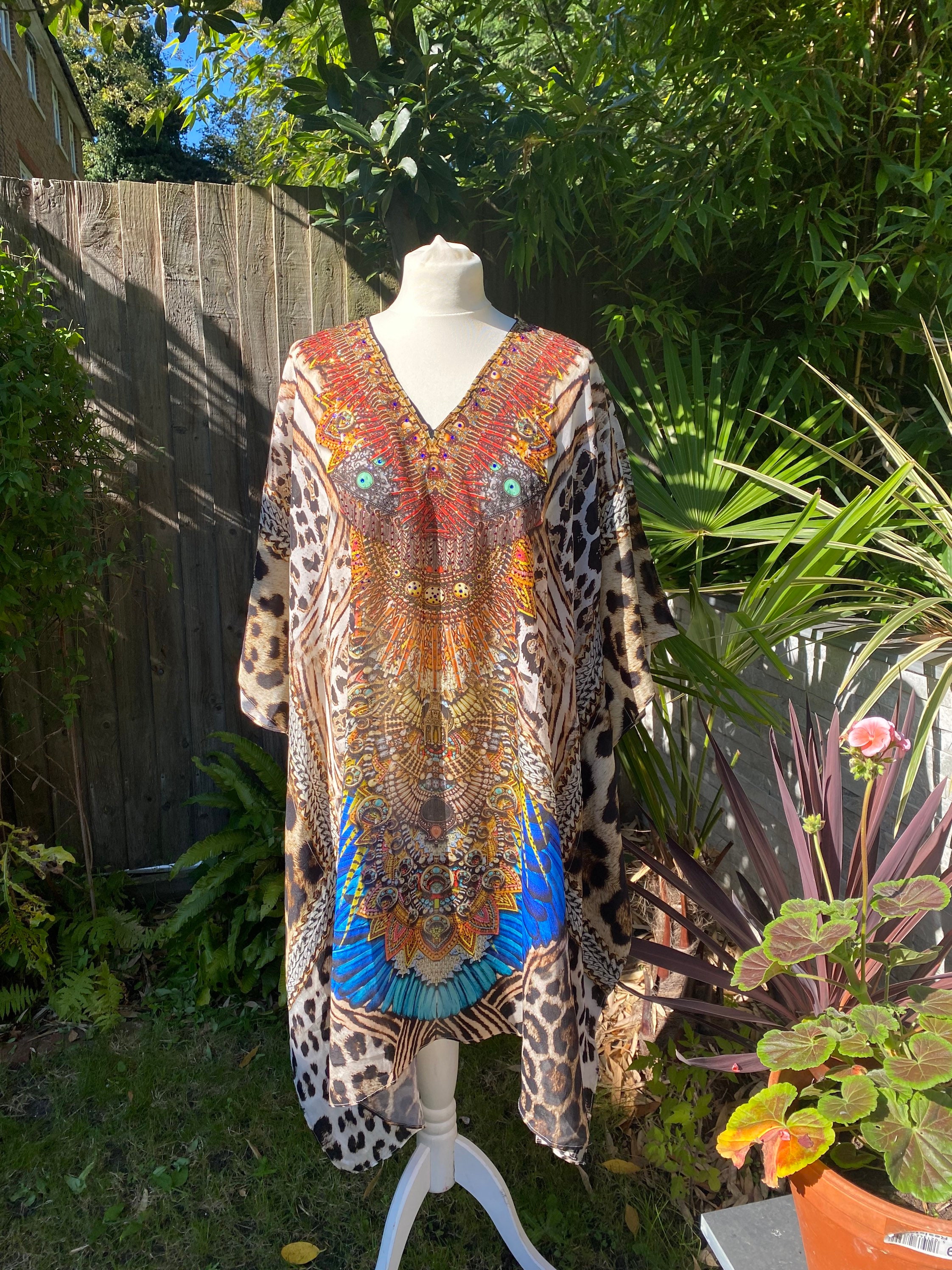 PANAMA PURESILK KAFTAN - Etsy UK