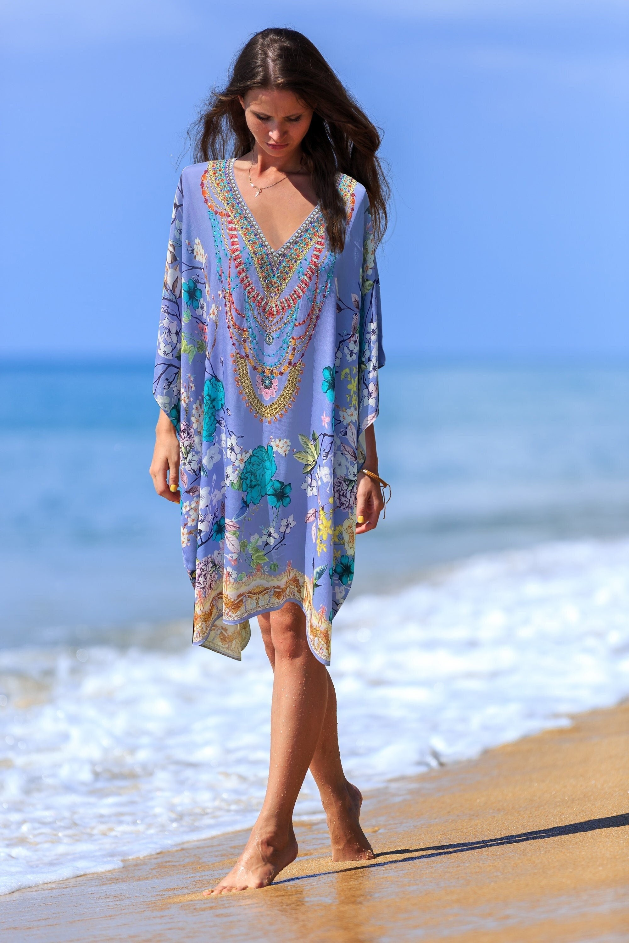 evening kaftan dresses uk MOONLIGHT Pink Kaftan main image 0