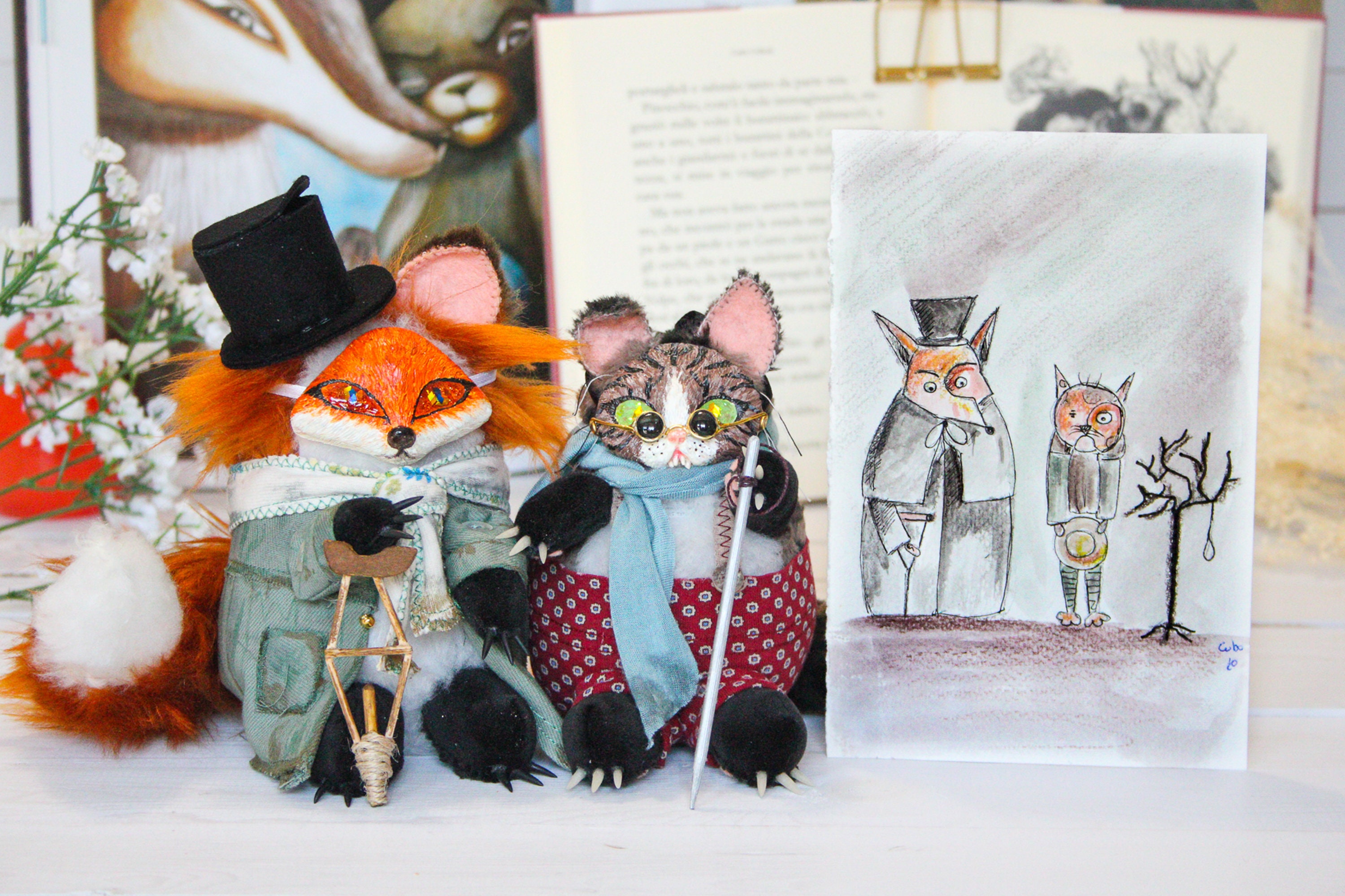 Pinocchio Collodi Il Gatto e La Volpe Horror Carnevale Gotica | Etsy Italia