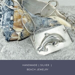 Argentium Silver Dolphin Necklace: Ocean Whispers Collection