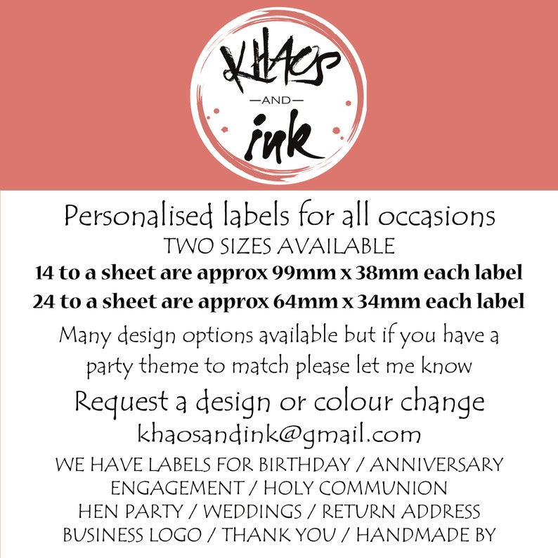 personalised party stickers black and gold seventy-fifth 75th Birthday labels pink blue silver red purple white any colour themecolour