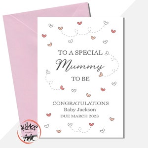 Carte de félicitations de grossesse pour maman, future maman, futur papa. femme enceinte, carte de famille monoparentale personnalisée, coparentalité papa, maman