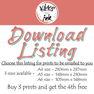 Digital Artworkable download prints emailed to you for any item in Khaos and Ink listings