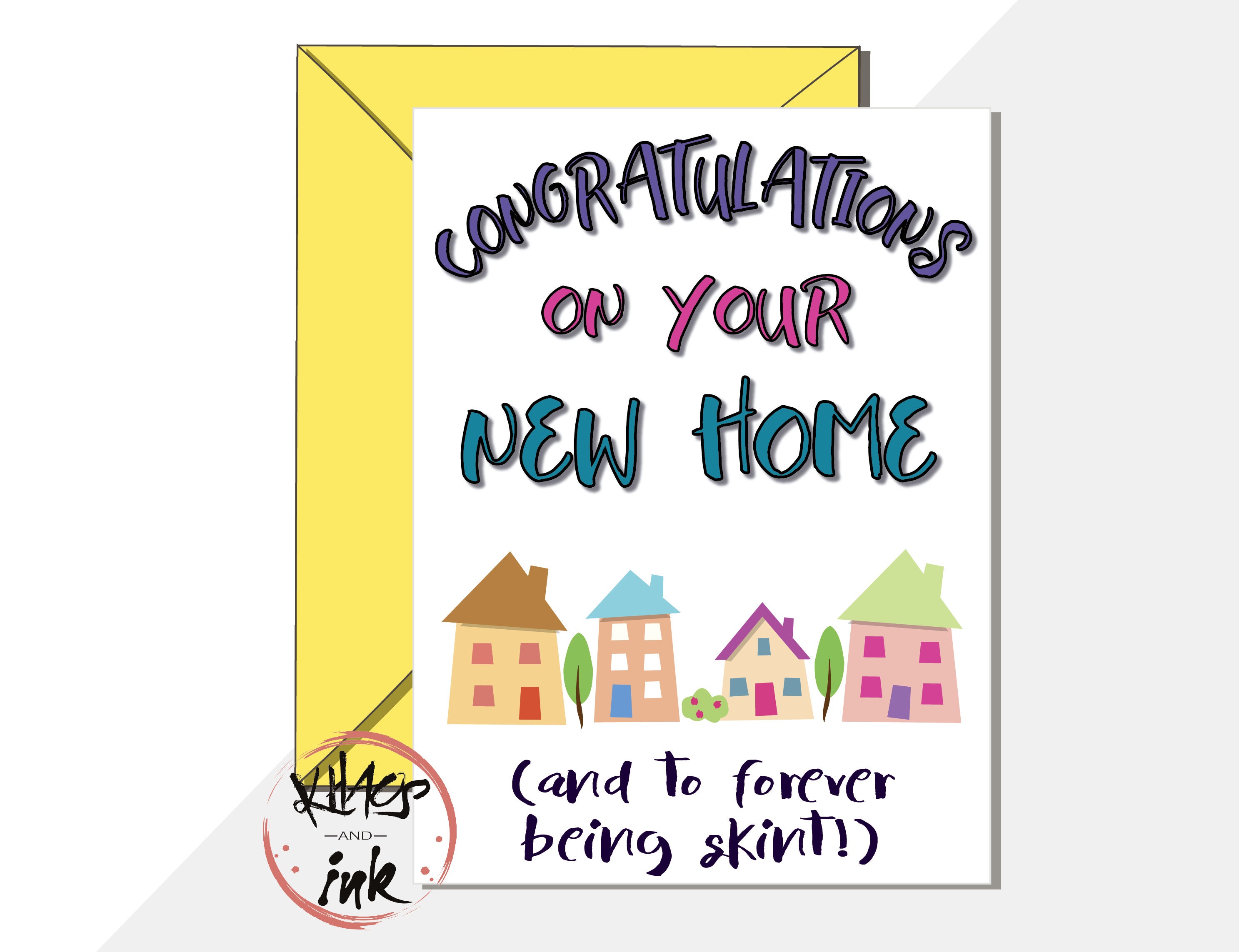 Funny New Home Card Congratulations on Your New Home and to Etsy
