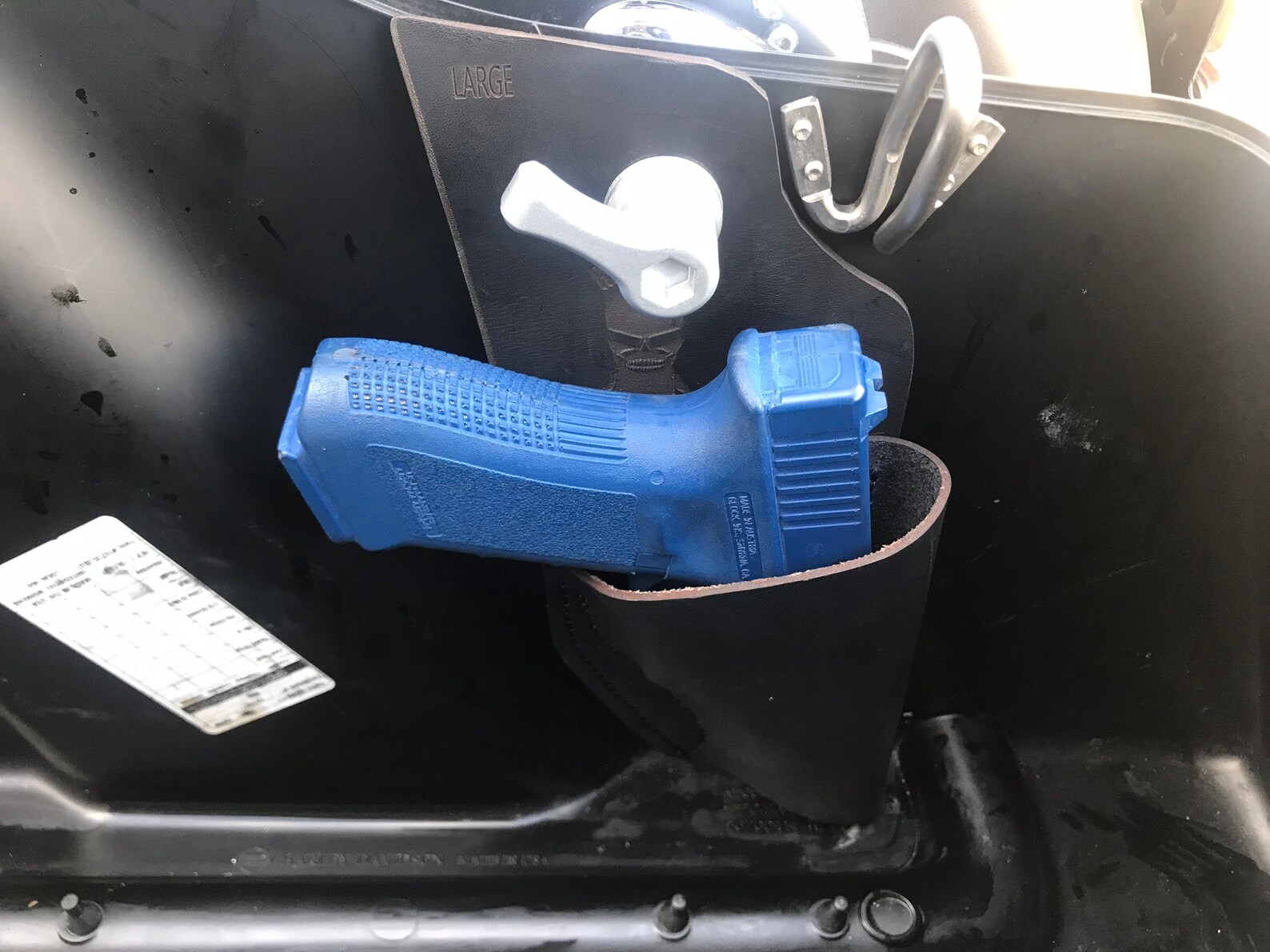 Harley Davidson Hard Saddlebag Holster 3 sizes Etsy