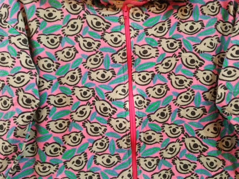 KEN DONE hoodies pullover spellout full zipper small size