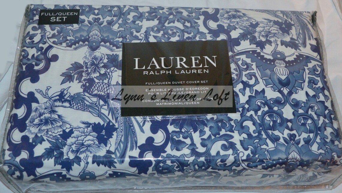Ralph Lauren PORCELAIN BLUE TAMARIND Full/ Queen Duvet Etsy