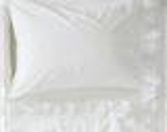 Rachel Ashwell Couture 2 King Pillowcases Liliput White Ruffle Potato Sack