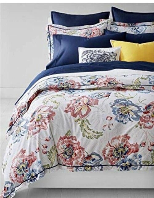 RALPH LAUREN Isadora Floral 3P Full/ Queen Duvet Set Red Blue Yellow Etsy