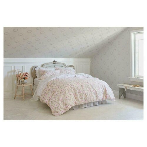 Simply shops Shabby Chic Queen Comforter Set Rachel Ashwell Dutchess Rose Floral Full 3PC