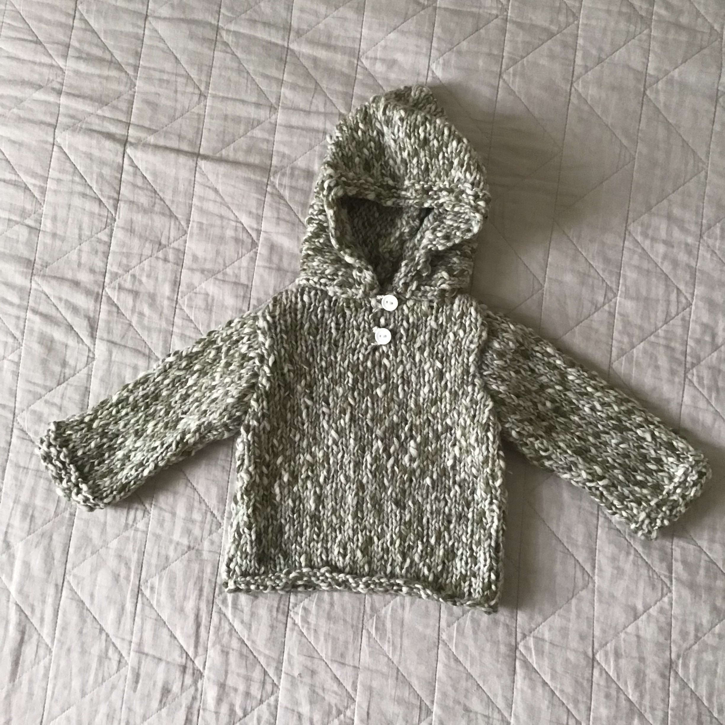 Hooded Sweater Vest Jacket Baby Jacket 6 Months Knitted Hand Etsy