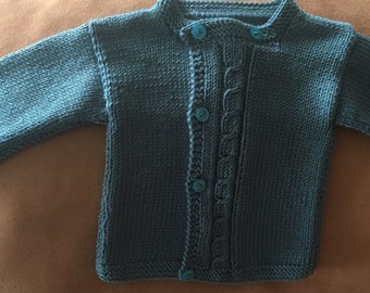 Gilet vert bébé