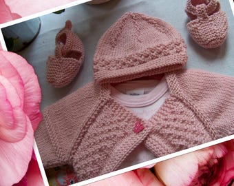 Heart-cover set, cap and slippers