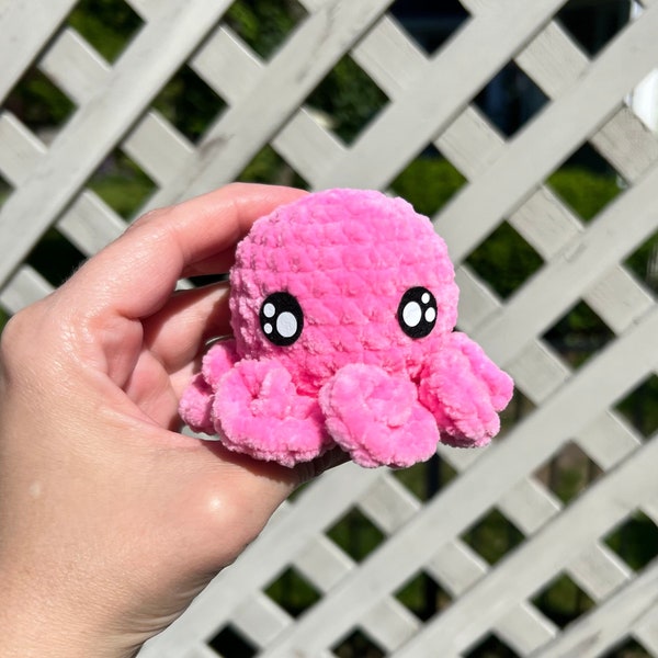 Pocket octopus, crochet octo, pocket octo, plushie toy, kid toy, crochet plushie, octo plushie, small octopus, pink octo, squishmallow