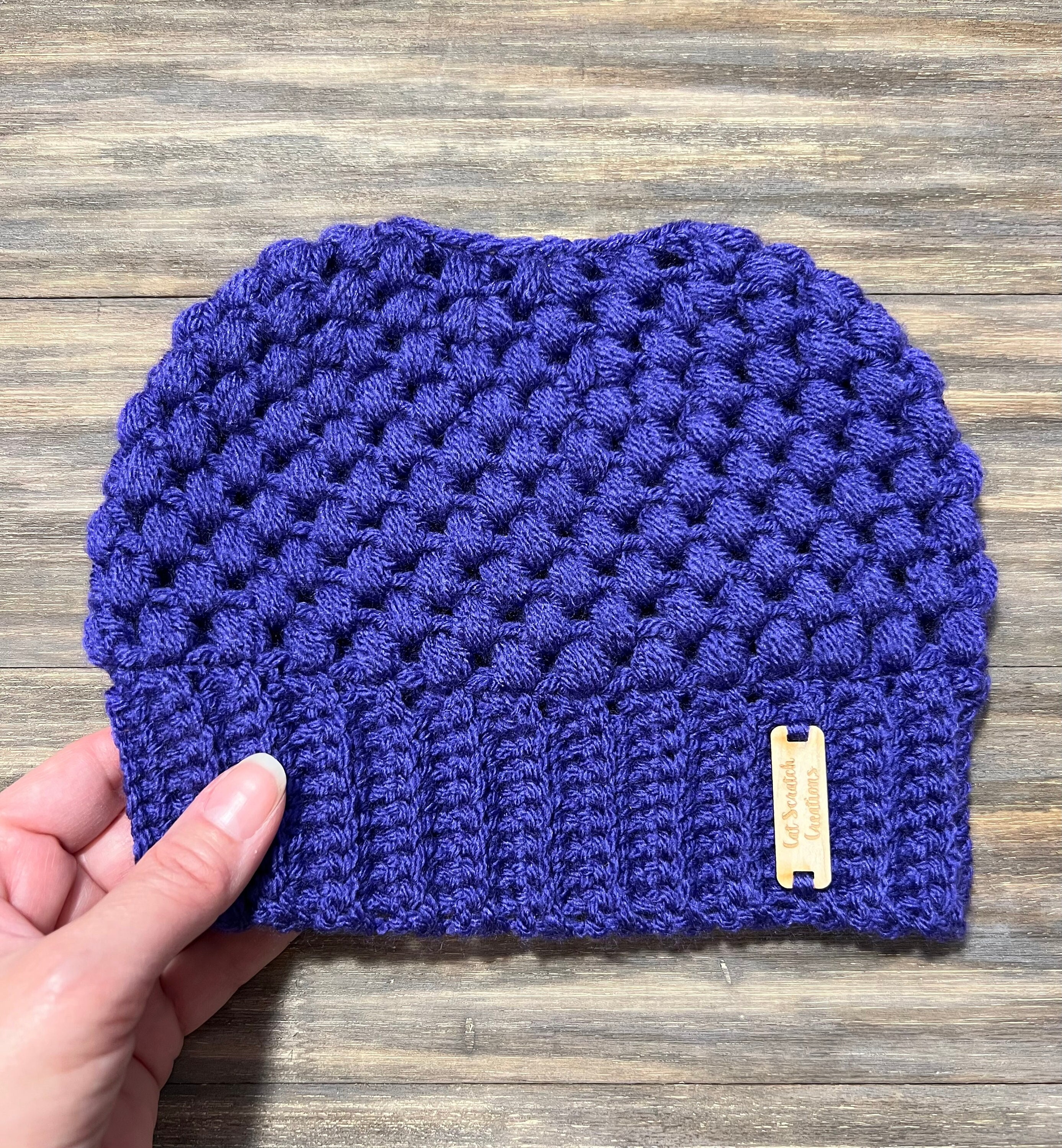 Jeep Paw Print‎ Pony Tail Messy Bun Beanie - Mauve J**P Paw Print Hat | Distressed Baseball Cap OR Ponytail Hat  main image 2