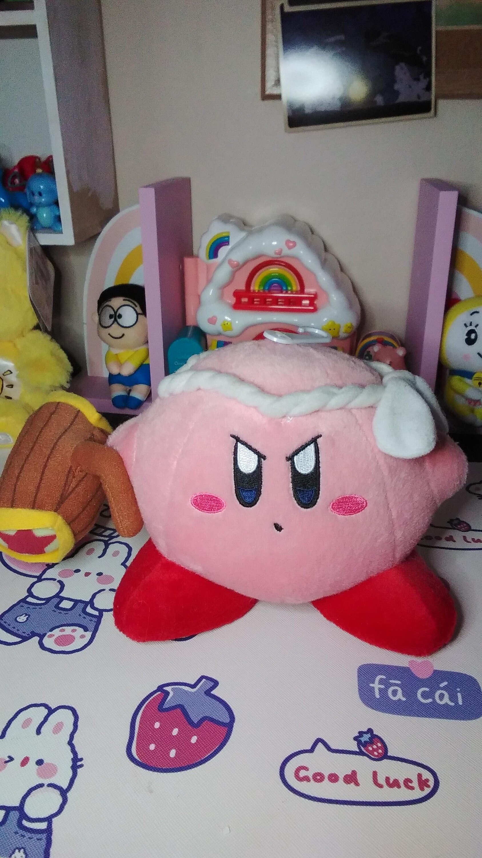 kirby with knife plush