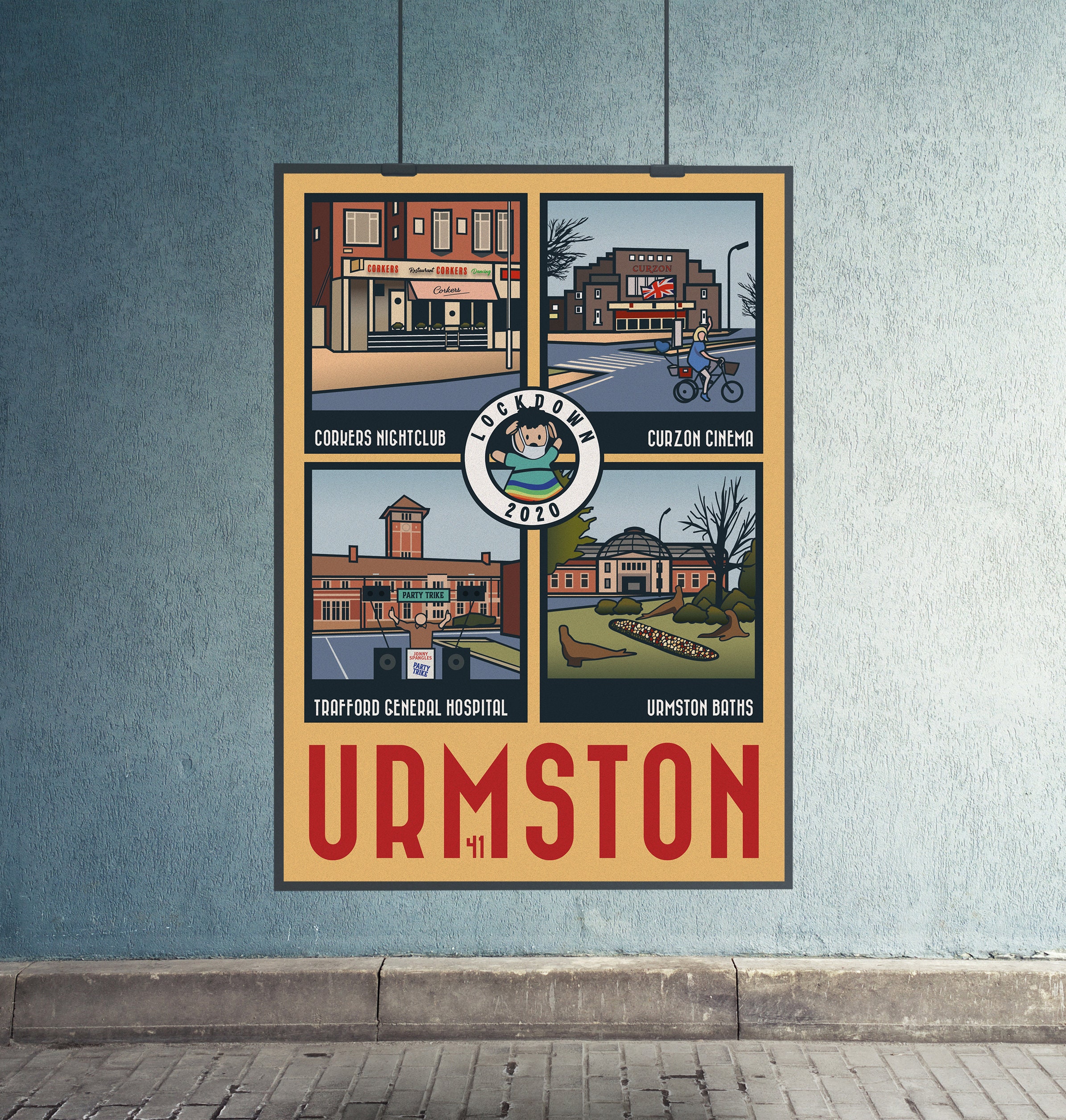 Urmston M41 Manchester Jonny Spangles' LOCKDOWN 2020 Edition A4/A3