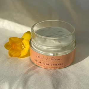 Crème hydratante BIO au jasmin, lotion naturelle pour le visage et le corps, crème pour le visage, crème hydratante pour le corps, soins de la peau, végétalien zéro déchet