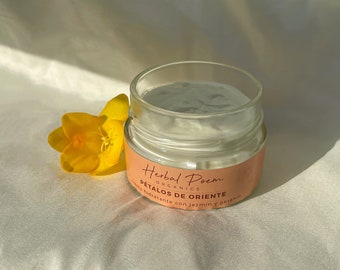 Jasmine Geranium Organic Face & Body Moisturizer: Vegan Zero Waste Skincare