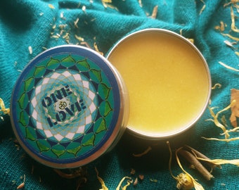 Organic Plant Lip Balm: Marigold, Arnica, Yarrow, Shea Butter
