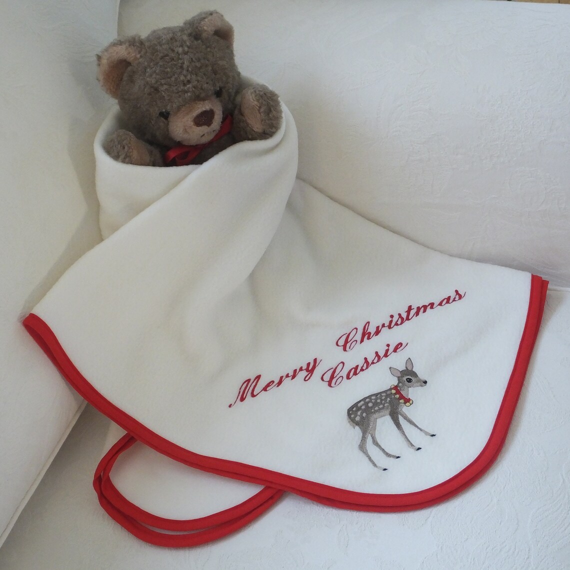 Personalised Children's Christmas Blanket Etsy