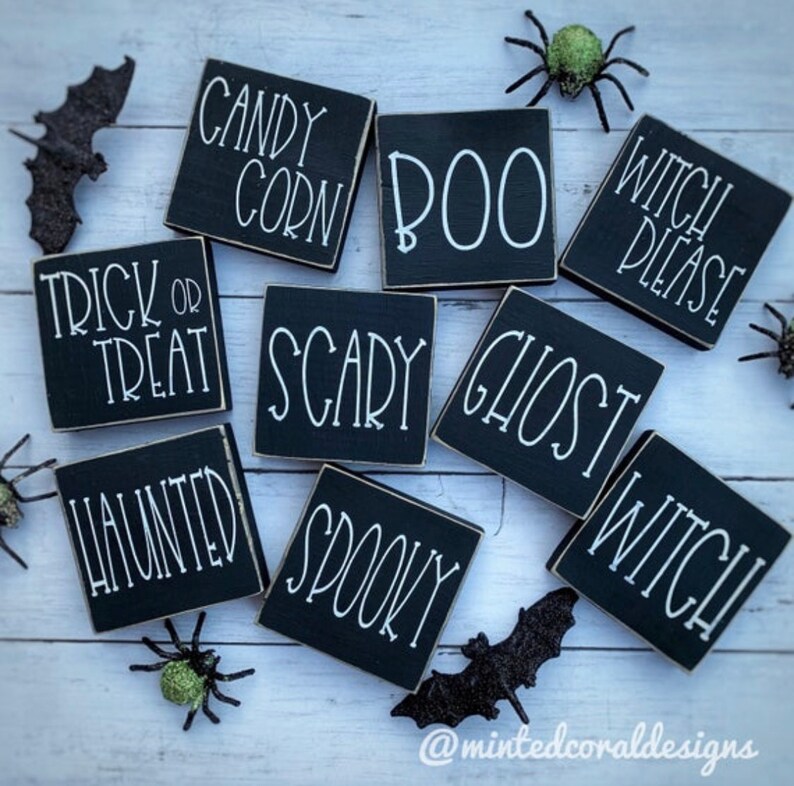 Halloween Tiered Tray Tiered Tray Set Rae Dunn Halloween Etsy