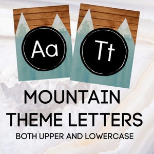 Mountain Theme Alphabet Banner for Classroom