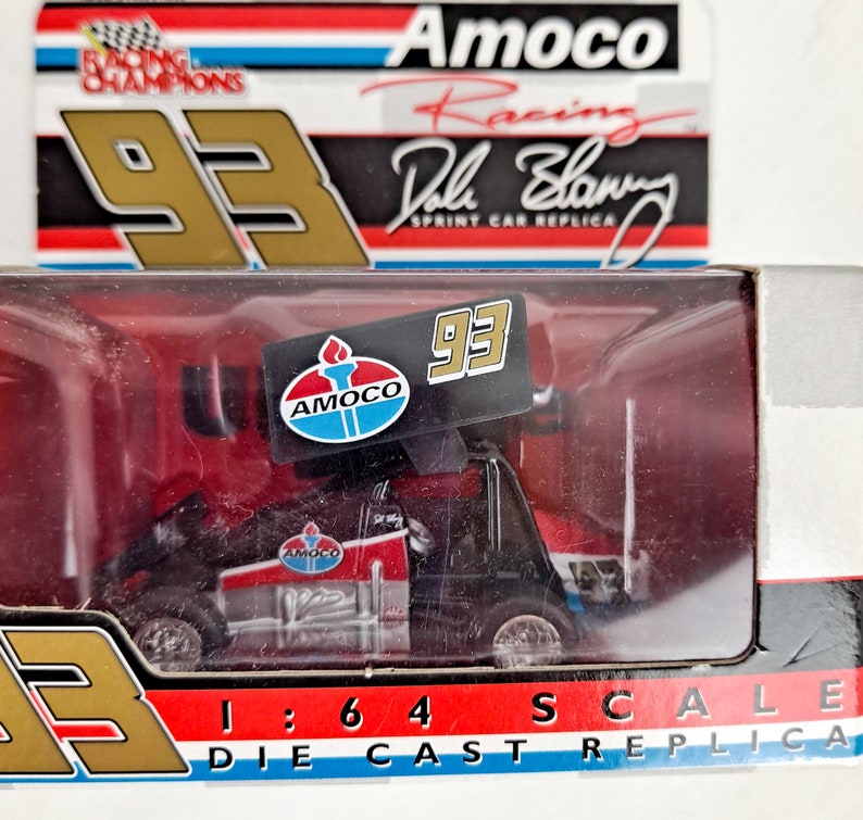Dave Blaney #93 Amoco Racing Sprint Car Vintage NASCAR Diecast Car 1:64 ...