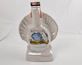 1968 Jim Beam Collectible Florida Sea Shell Decanter