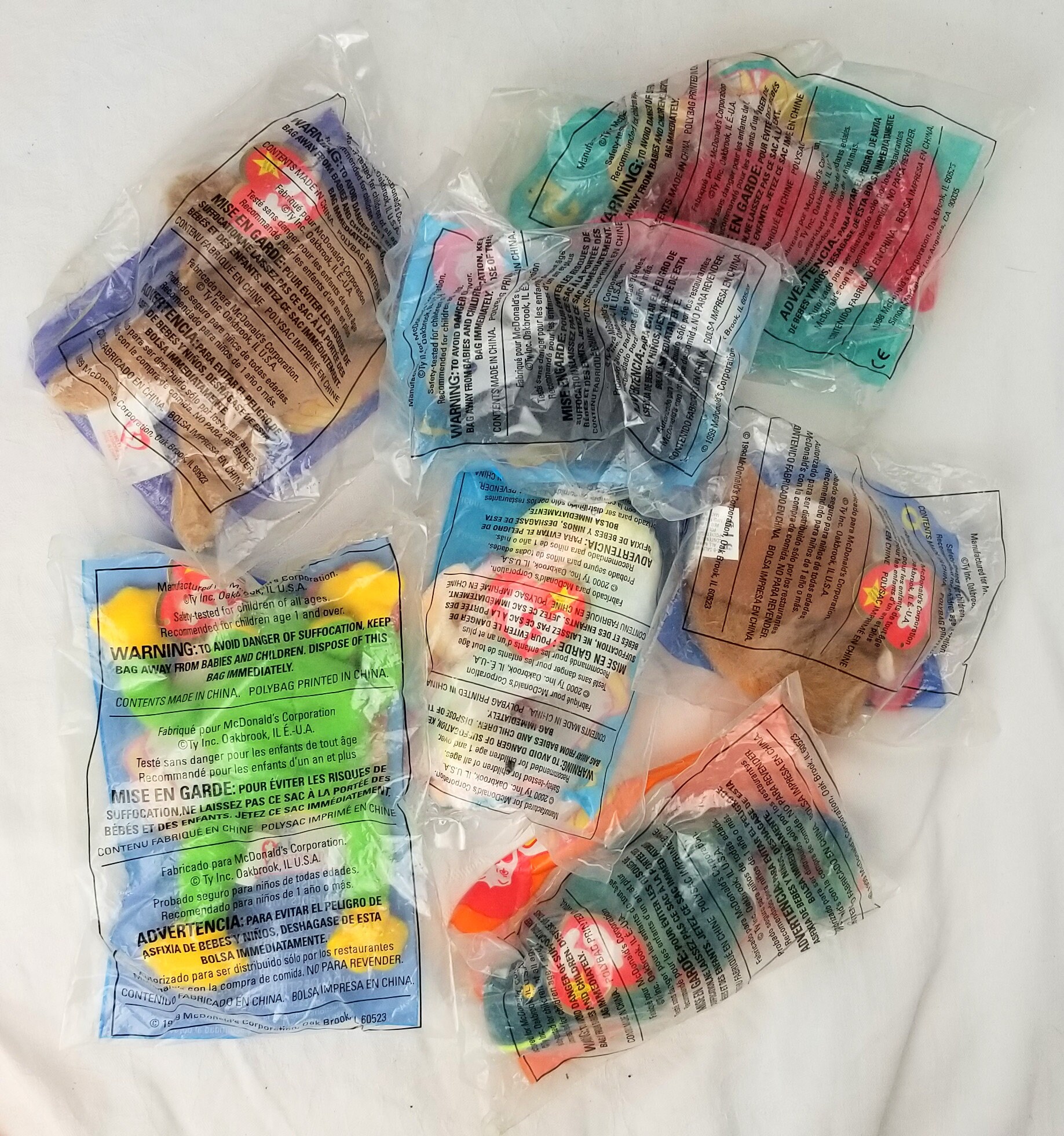 McDonalds Beanie Babies Set of 7 Mini original packaging | Etsy