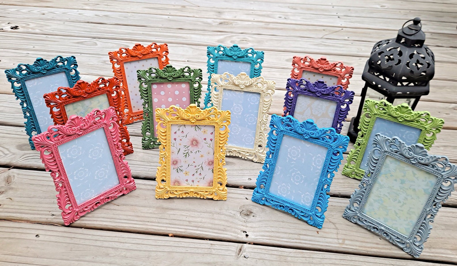 4x6 Picture Frames 4x6 Frame Fun Bright Colorful 4x6 Photo Etsy